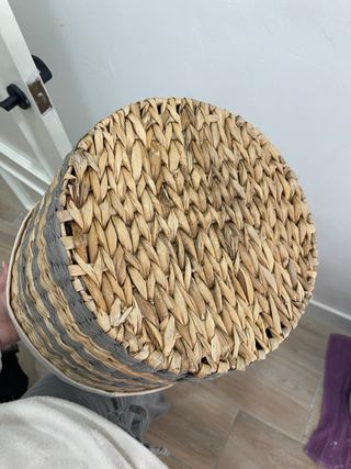 Cesta Mimbre Grande con Forro