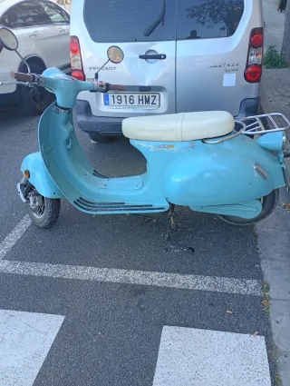 Moto Scooter Eléctrica Azul