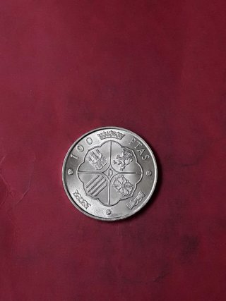 100 PESETAS PLATA FRANCO 1966*66