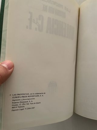 Libro Historia Viva del Valencia C.F.