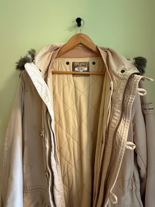 Abrigo Parka Pepe Jeans beige