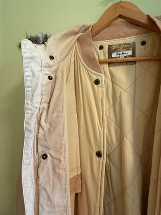 Abrigo Parka Pepe Jeans beige
