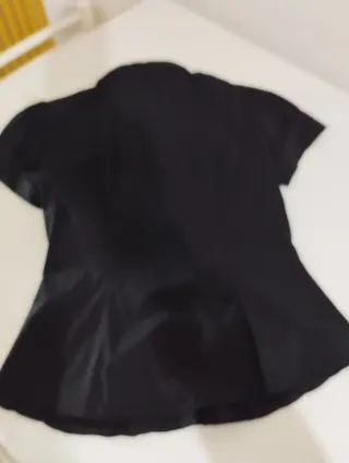 Camicetta donna nera con rouches