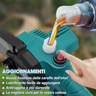 Motosega elettrica 8/6 pollici con 2 batterie