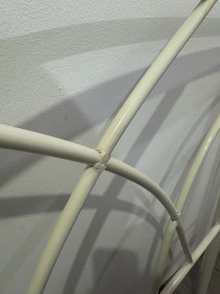 Cabecero metálico blanco 90cm