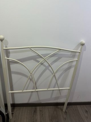 Cabecero metálico blanco 90cm