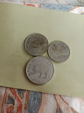 Monedas de Croacia (2, 1, 5 Kuna)