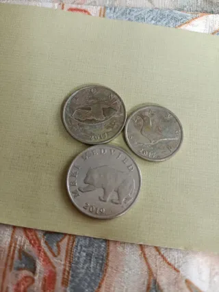 Monedas de Croacia (2, 1, 5 Kuna)