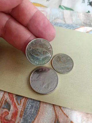 Monedas de Croacia (2, 1, 5 Kuna)