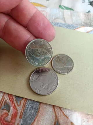 Monedas de Croacia (2, 1, 5 Kuna)