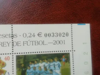 Sellos España Copa Rey Fútbol 2001