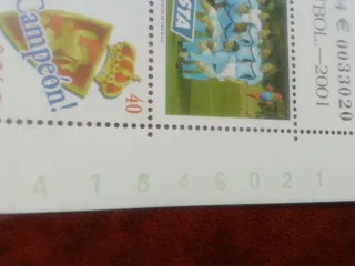 Sellos España Copa Rey Fútbol 2001
