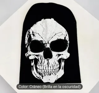Gorro calavera que brilla en la oscuridad