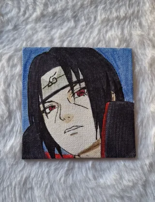 Tela magnetica dipinta a mano - Itachi Uchiha