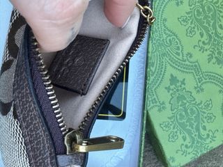 Monedero Gucci GG Beige y Marrón