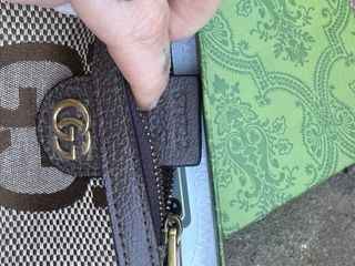 Monedero Gucci GG Beige y Marrón