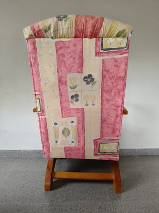 Sillón balancín madera maciza