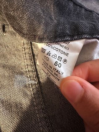 QBRICK jeans grigi strappati premium quality tg50