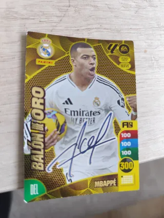 Carta Adrenalyn XL Mbappé Balón de Oro