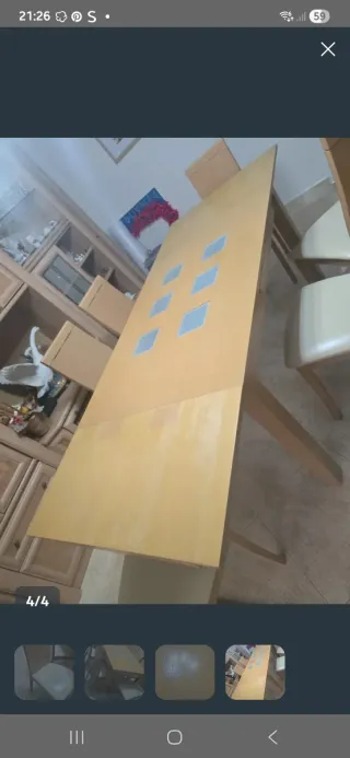 Mesa de comedor con 6 sillas