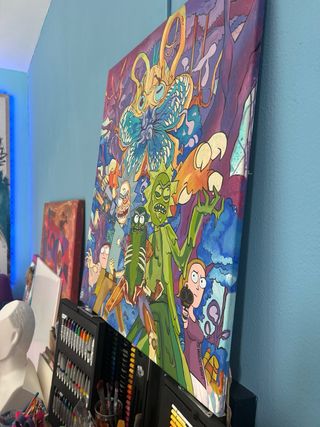 Cuadro Rick and Morty Original 70x80