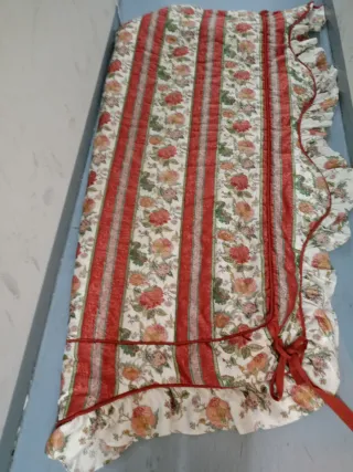 2 Cortinas Colcha verano Edredón, 2 cojines