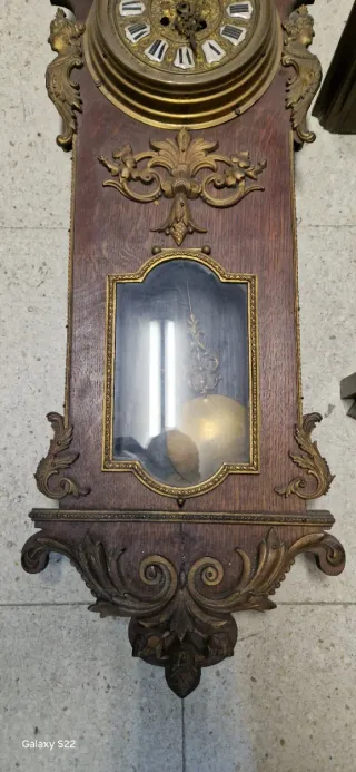 2 Relojes Antiguos de Pared Madera