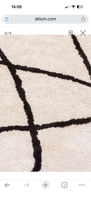 Tappeto beige e nero 200x300