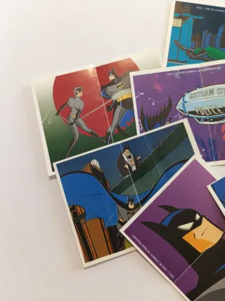 Lote 6 cromos Batman animación