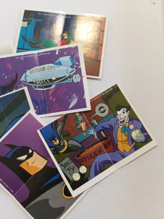 Lote 6 cromos Batman animación