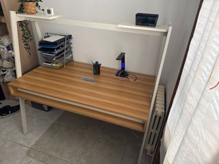 Mesa estudio/despacho madera y metal