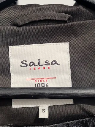 Abrigo Salsa Negro Mujer