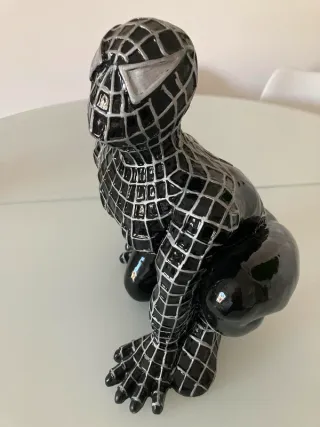 Statua/scultura Spider-man nero argento