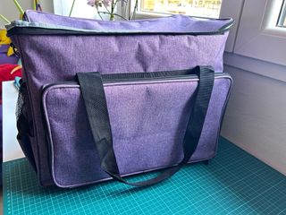 Bolsa transporte máquina coser púrpura