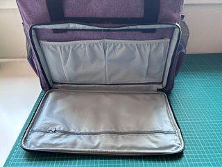 Bolsa transporte máquina coser púrpura