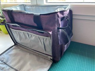 Bolsa transporte máquina coser púrpura