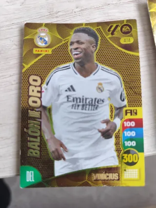 Carta Adrenalyn XL Vinicius Balón de Oro