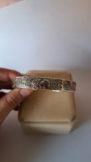 Brazalete Plata 999 Elefante Hindú