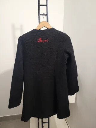 Abrigo Desigual Negro Mujer