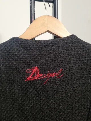 Abrigo Desigual Negro Mujer