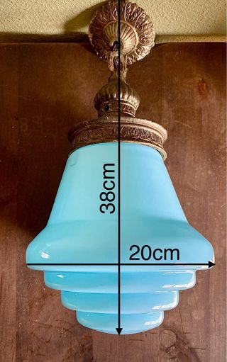 Lámpara Art Déco Opalina