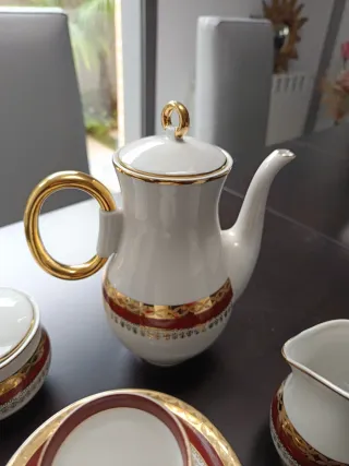 Juego de café Limoges porcelana.