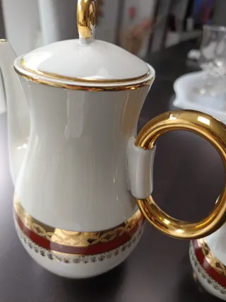 Juego de café Limoges porcelana.