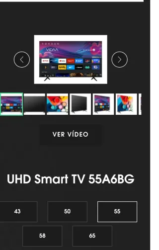 Televisor Hisense 55 pulgadas modelo 55A6BG