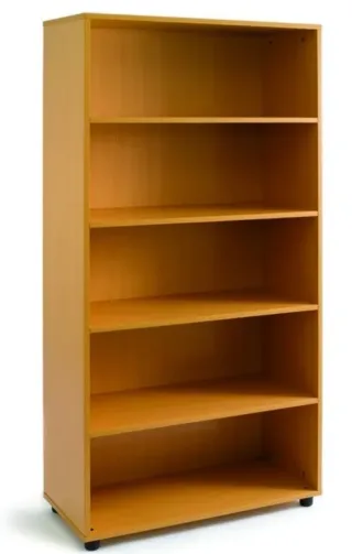 Librería de madera marrón