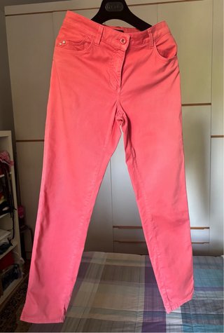 Pantaloni Luisa Spagnoli rosa salmone taglia 42