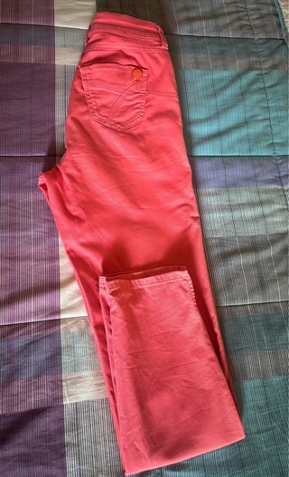 Pantaloni Luisa Spagnoli rosa salmone taglia 42