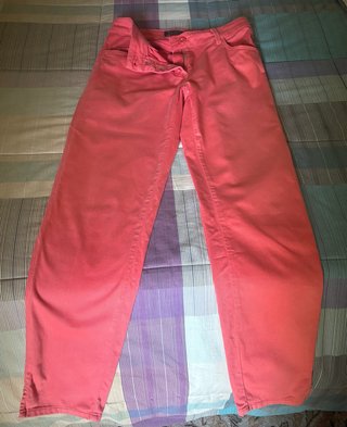 Pantaloni Luisa Spagnoli rosa salmone taglia 42