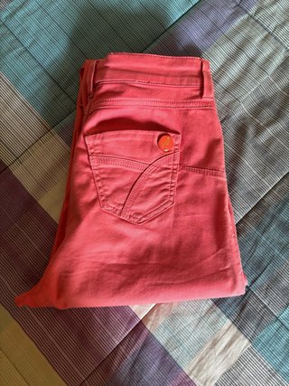 Pantaloni Luisa Spagnoli rosa salmone taglia 42