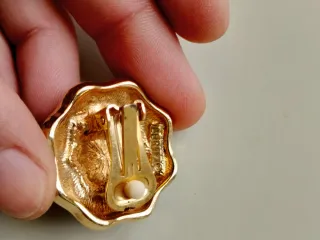 Pendientes vintage de diseño con esmaltes Leritz